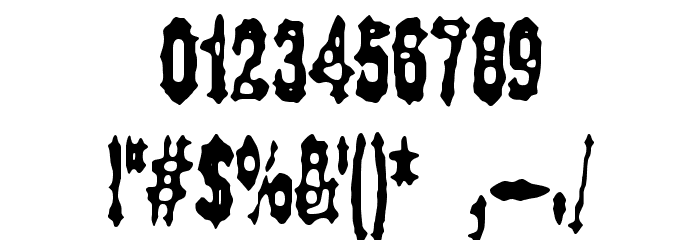 Gasping BRK Font OTHER CHARS