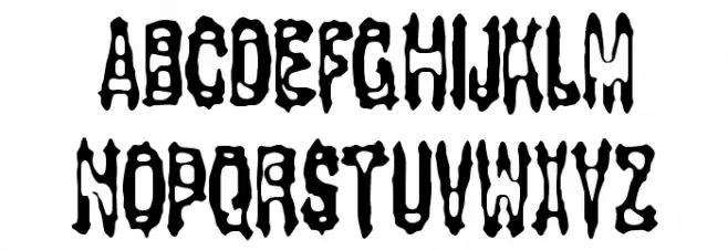 Gasping BRK Schriftart Groß