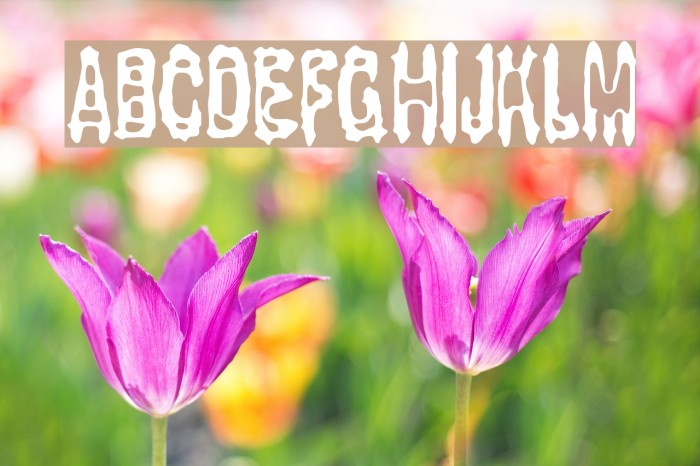 Gasping BRK Font examples