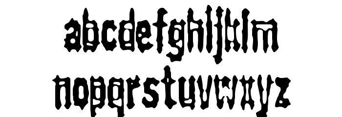 Gasping BRK Font LOWERCASE