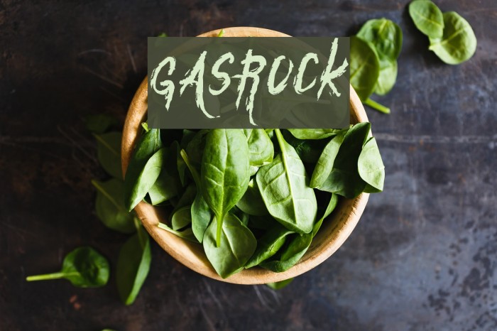 Gasrock Font examples