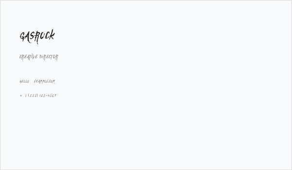 Gasrock Business Card