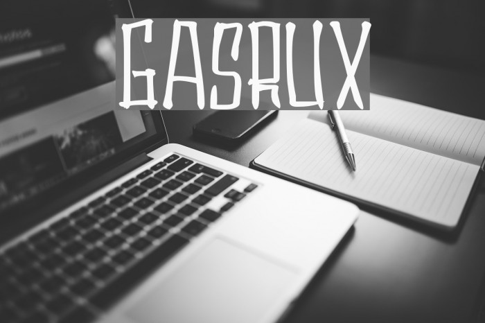 Gasrux Font examples