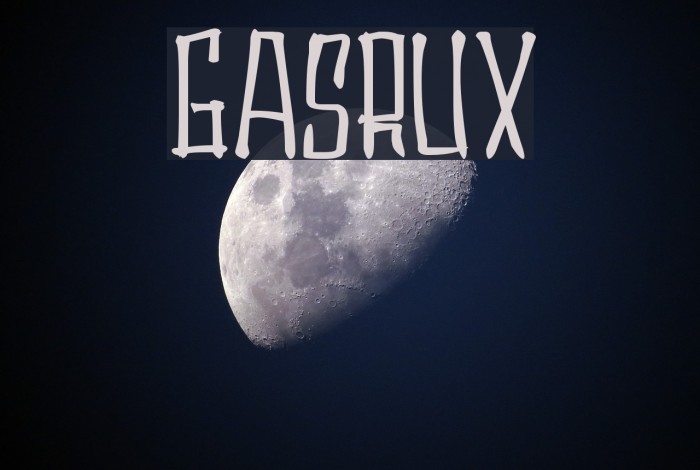 Gasrux Font examples