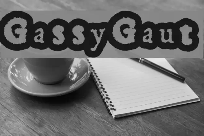 GassyGaut Font examples