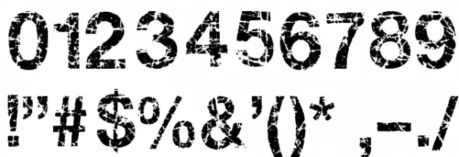 Gastada Font OTHER CHARS