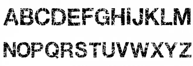 Gastada Font UPPERCASE