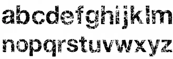 Gastada Font LOWERCASE