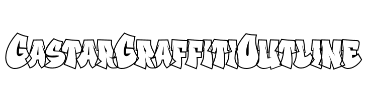 Gastar Graffiti Outline  font caratteri gratis