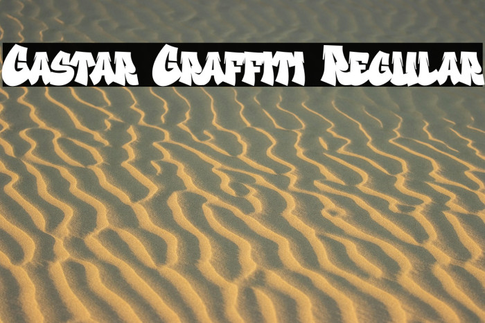 Gastar Graffiti Regular Example 1