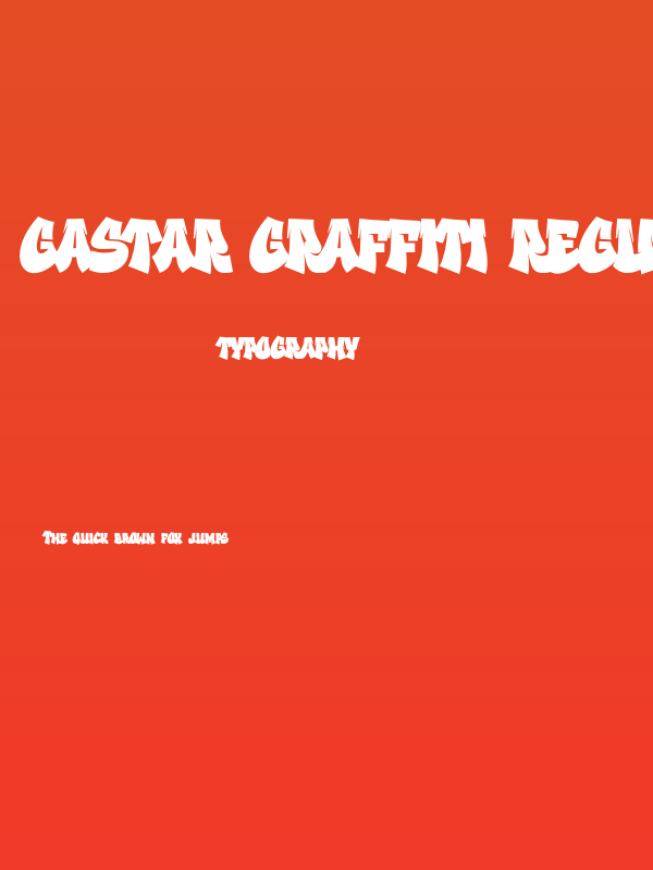 Gastar Graffiti Regular Poster