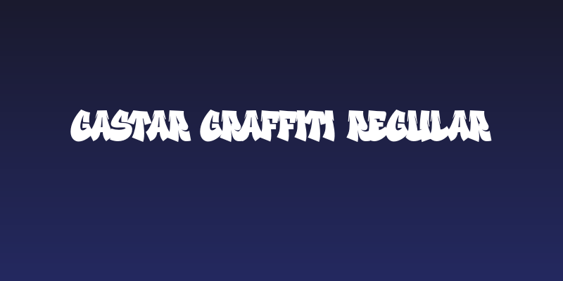 Gastar Graffiti Regular Social Header