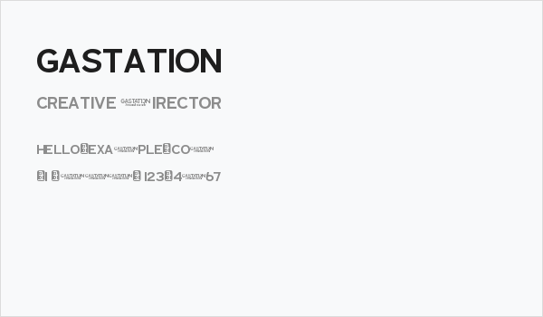 Gastation Business Card