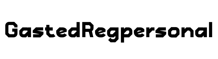 Gasted Regpersonal  フリーフォントのダウンロード