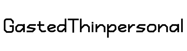 Gasted Thinpersonal  नि: शुल्क फ़ॉन्ट्स डाउनलोड