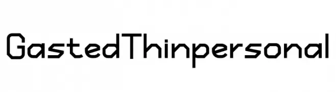 Gasted Thinpersonal  font caratteri gratis