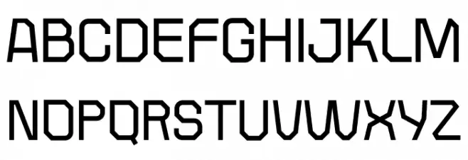 Gasted Thinpersonal 字体 大写
