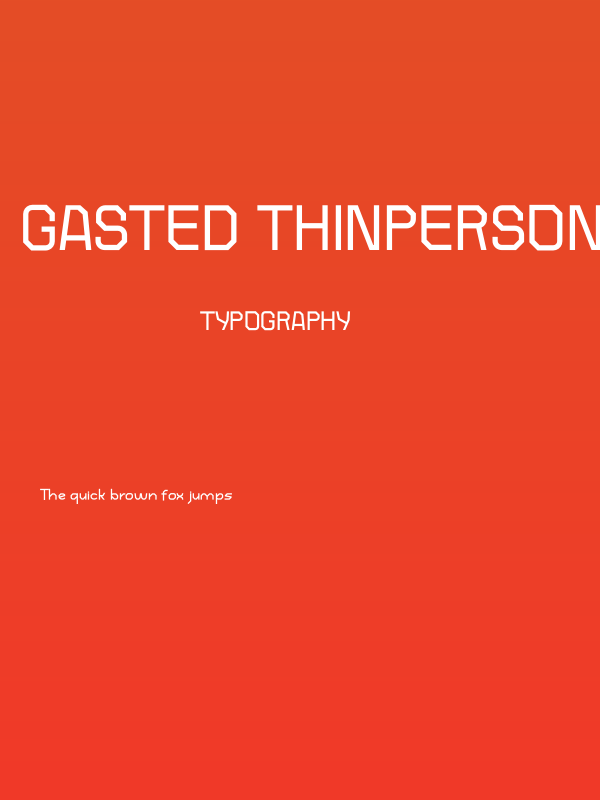 Gasted Thinpersonal Poster