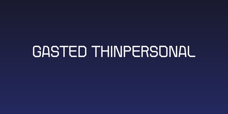 Gasted Thinpersonal Social Header