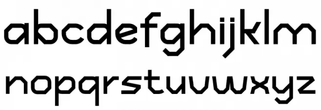 Gasted Thinpersonal फ़ॉन्ट लोअरकेस