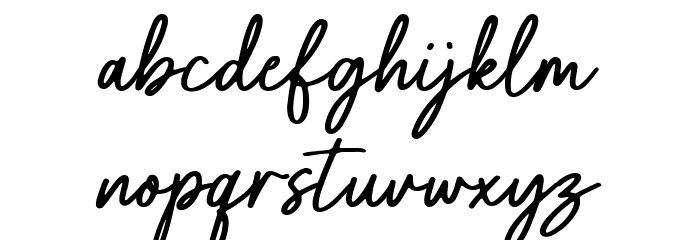 Gastela Font LOWERCASE
