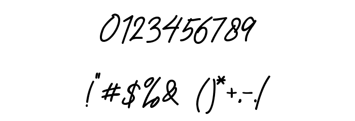 GasteryeBold Font OTHER CHARS