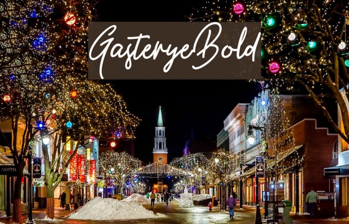 GasteryeBold Font examples