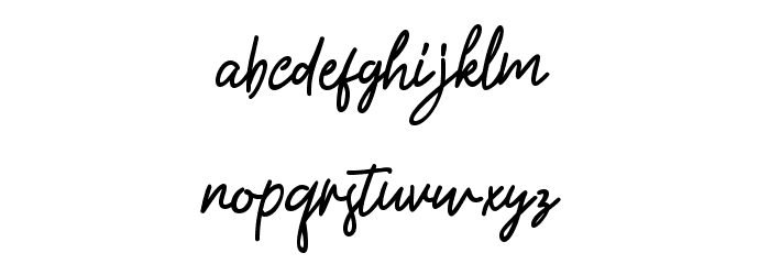 GasteryeBold Font LOWERCASE