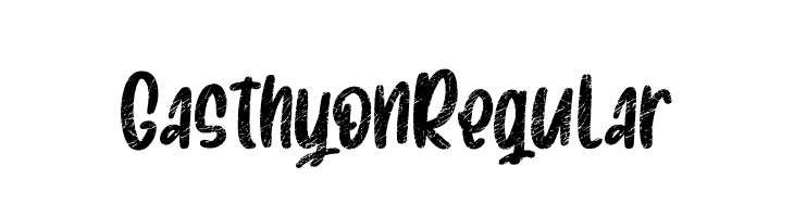 Gasthyon Regular  Free Fonts Download