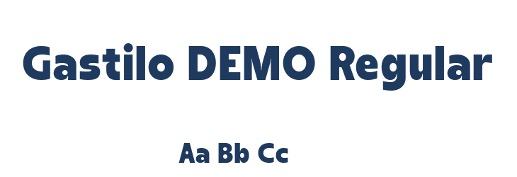 Gastilo DEMO Regular Font Preview