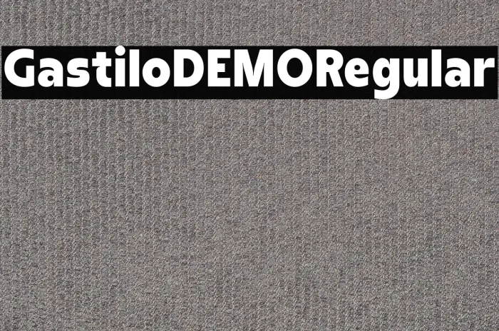 Gastilo DEMO Regular Example 3
