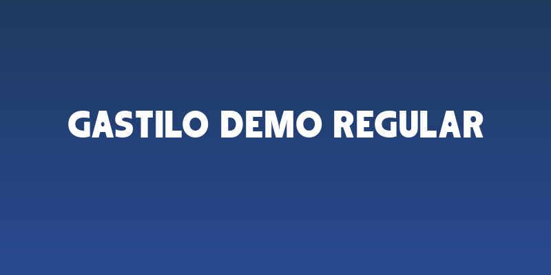 Gastilo DEMO Regular Social Header