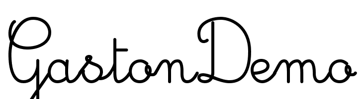 Gaston Demo  免费字体下载