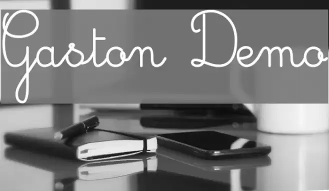 Gaston Demo Font examples
