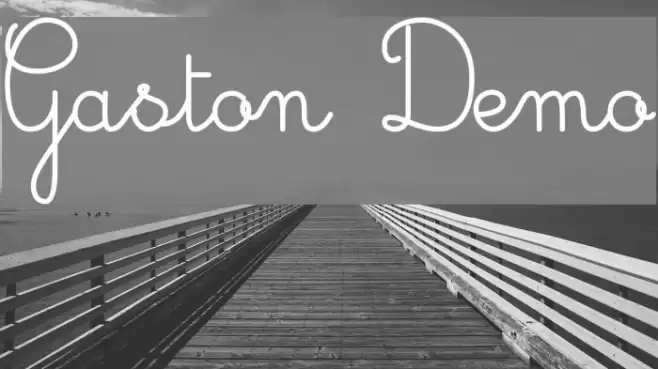 Gaston Demo Font examples