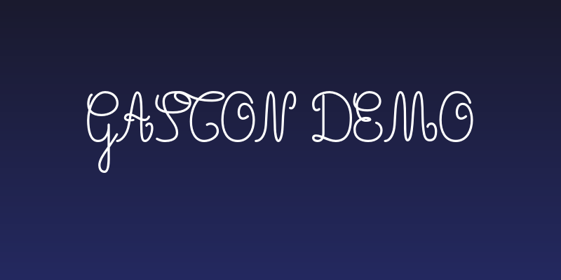 Gaston Demo Social Header