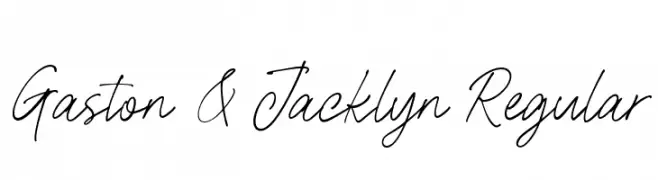 Gaston & Jacklyn Regular  Frei Schriftart Herunterladen