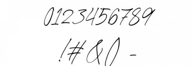 Gaston & Jacklyn Regular Font OTHER CHARS