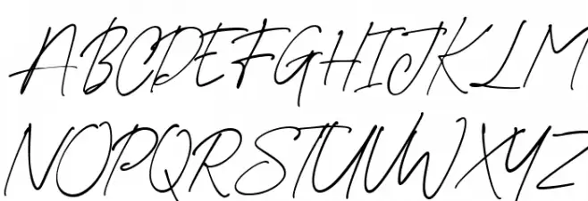 Gaston & Jacklyn Regular 字体 大写