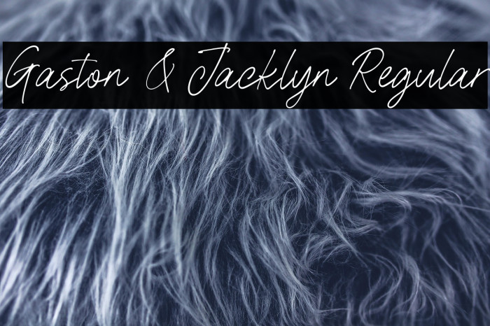 Gaston & Jacklyn Regular Example 2