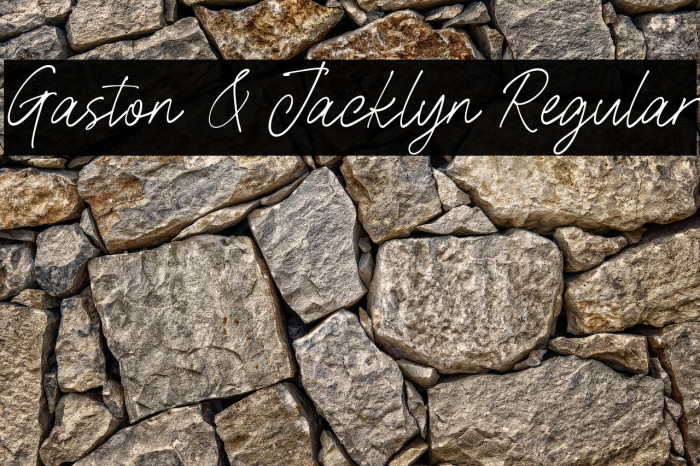 Gaston & Jacklyn Regular Example 3