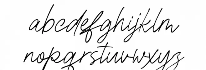 Gaston & Jacklyn Regular フォント 小文字