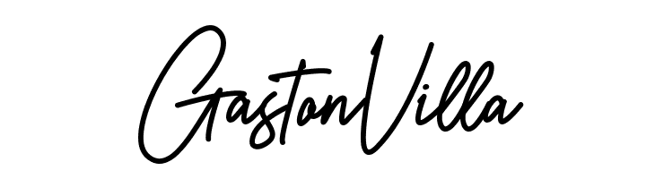 Gaston Villa  les polices de caractères gratuit tlcharger