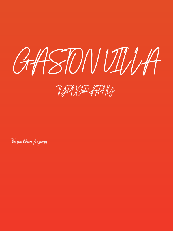 Gaston Villa Poster