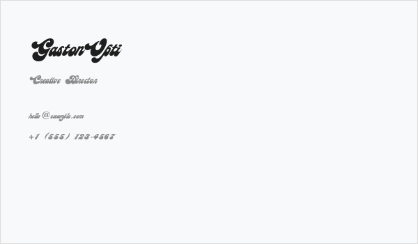 GastonOpti Business Card