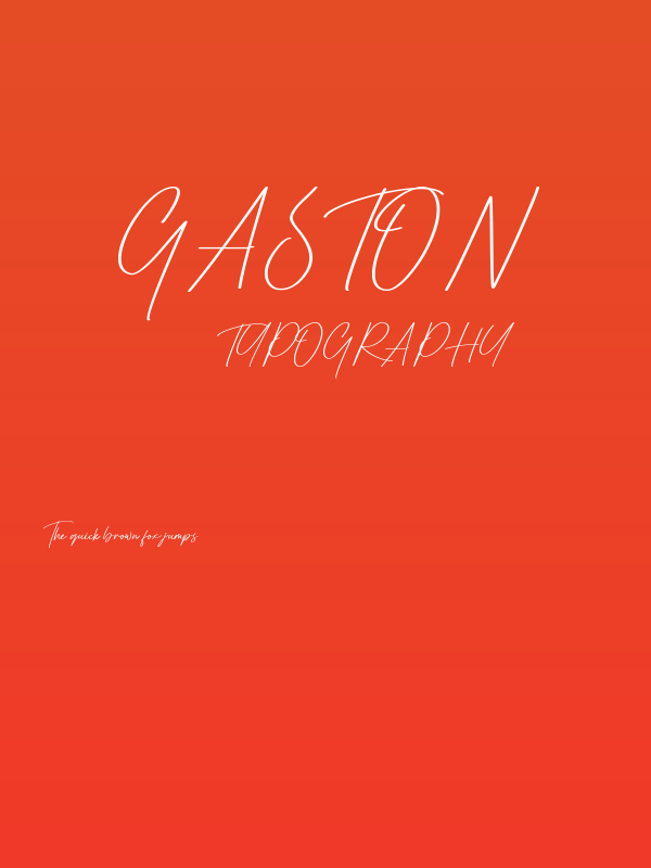 Gaston Poster