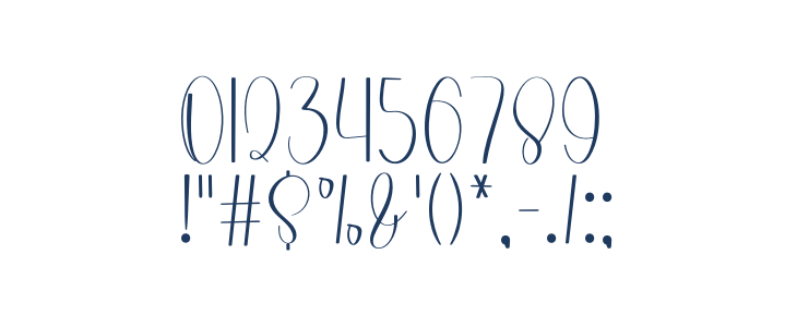 Gastonia Calligraphy Other Characters