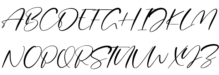 Gastonica Font UPPERCASE