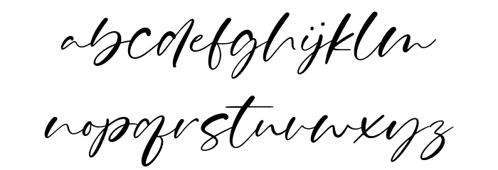 Gastonica Font LOWERCASE