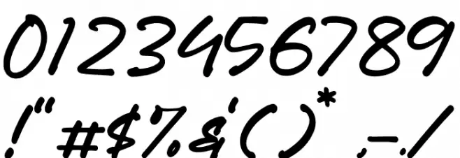Gastony Signature Font Alte caractere